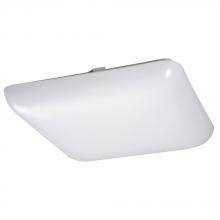  L941414WH024A1 - LED Flush Mount Ceiling Light / Square Cloud Light - in White finish with White Acrylic Lens (Fluore