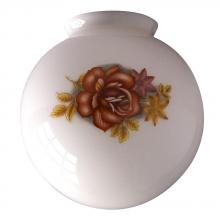 Galaxy Lighting GHG-305 - White Globe Floral Pattern for 3-1/4&#34; Holder