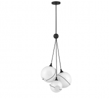 Hinkley Canada 30304BLK-WH - Large Three Light Pendant