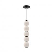  PD531515MBOP-UNV - Bijou 5-in Matte Black/Opal Matte Glass LED Pendant