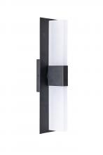 Russell Lighting EX7952/BK/FR - Slender - Exterior Up and Down Light in Black with Frosted Acrylic Lenses