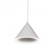 Russell Lighting PD1191/WH - Ttulli - LED Cone shaped Pendant in White