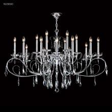 James R Moder 96258S00 - Oval Sculptured Leaf 18 Arm Chandelier