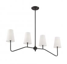  M10078ORB - 4-Light Linear Chandelier in Oil Rubbed Bronze