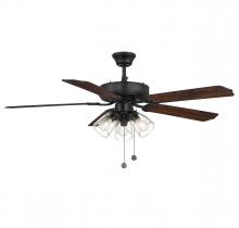 Savoy House Meridian M2022MBKRV - 52&#34; 3-Light Ceiling Fan in Matte Black