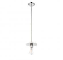 Savoy House Meridian M70113PN - 1-Light Mini Pendant in Polished Nickel