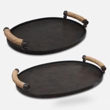 Uttermost 18073 - Uttermost Viggo Bronze Trays, Set/2