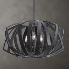 Uttermost 22137 - Thales Black Geometric 3 Light Pendant