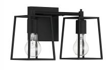  12113FB2 - Dunn 2 Light Vanity in Flat Black