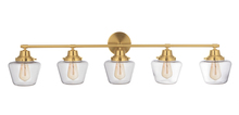  19548SB5 - Essex 5 Light Vanity in Satin Brass