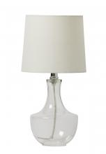 Craftmade 86255 - 1 Light Clear Glass Base Table Lamp