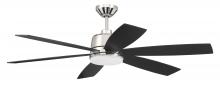 Craftmade HGN54PLN6 - 54&#34; Hogan Fan in Polished Nickel Finish, Blades Included