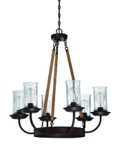  36126-ABZ - Thornton 6 Light Chandelier in Aged Bronze Brushed