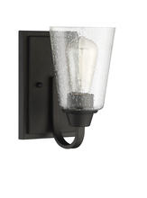 Craftmade 41901-ESP-CS - Grace 1 Light Wall Sconce in Espresso (Clear Seeded Glass)