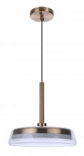 Craftmade 55192-SB-LED - Centric 14&#34; LED Pendant in Satin Brass