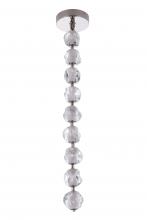 Craftmade 59492-PLN-LED - Jackie 9 Light LED Pendant in Polished Nickel