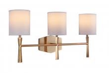  16023SB3 - Chatham 3 Light Vanity in Satin Brass