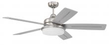 Craftmade DRW54BNK5 - 54&#34; Drew in Brushed Polished Nickel w/ Brushed Nickel/Greywood Blades