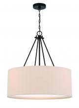 Craftmade 56594-FB - Duke 3 Light 24&#34; Pendant in Flat Black