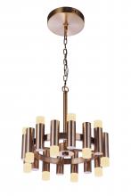 Craftmade 57516-SB-LED - Simple Lux 16 Light LED Chandelier in Satin Brass