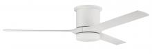 Craftmade BRK60W3 - 60&#34; Burke Indoor/Outdoor (Damp) in White w/ White Blades