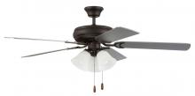 Craftmade DCF52ESP5C3W - 52&#34; Decorator&#39;s Choice 3 Light in Espresso w/ Walnut/Espresso Blades