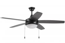 Craftmade EPHA52FB5 - 52&#34; Phaze Energy Star 5 in Flat Black  w/ Flat Black/Greywood Blades