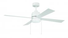 Craftmade OMCY52W4-PC - 52&#34; Outdoor McCoy 4-Blade w/ Pull Chain in White w/ White Blades