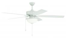 Craftmade OS211W5 - 60&#34; Outdoor Super Pro 211 in White w/ Painted Nickel Blades