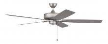 Craftmade S60BN5-60BNGW - 60&#34; Super Pro 60 in Brushed Nickel w/ Brushed Nickel/Greywood Blades