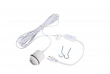 Craftmade SW1001-W - Swag Hardware Kit 15&#39; White Cord w/Socket in White