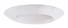 Craftmade X9007-W-LED - Slim Line 1 Light 6&#34; LED Flushmount in White (7&#34; Overall Diameter)