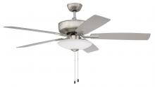 Craftmade HST52BN5 - 52&#34; Hastings in Brushed Nickel w/ Brushed Nickel/Walnut Blades