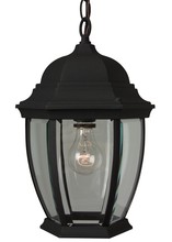 Craftmade Z281-TB - Bent Glass Cast 1 Light Outdoor Pendant in Textured Black