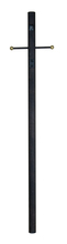  Z8794-TB - 84" Smooth Direct Burial Post w/ Photocell & Convenience Outlet in Textured Black