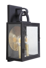  ZA1612-TB - Wolford 2 Light Medium Outdoor Wall Mount in Textured Black